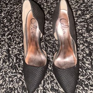 Black Celia Heels
